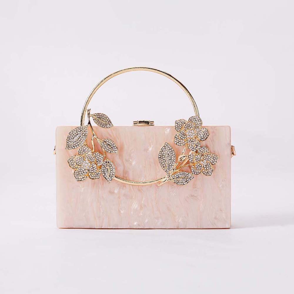 Luxury Bags News - Nowa damska akrylowa torebka wieczorowa perłowa