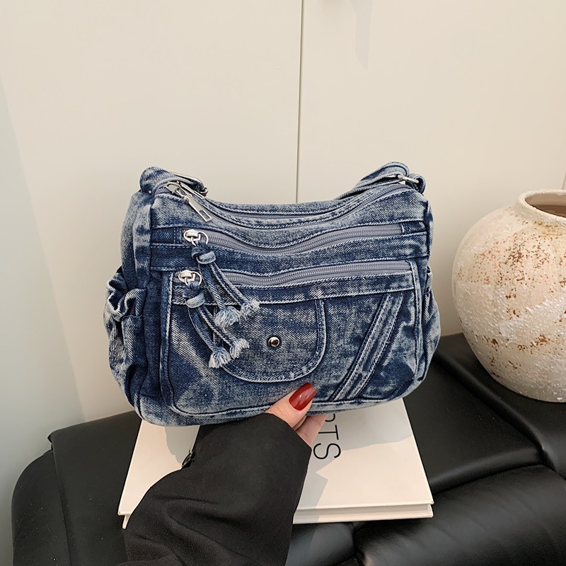 Luxury Bags Denim - Torba w stylu street style retro