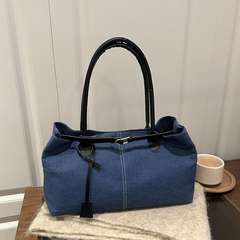 Luxury Bags Denim - Torby dżinsowe od projektantów, duża pojemność,