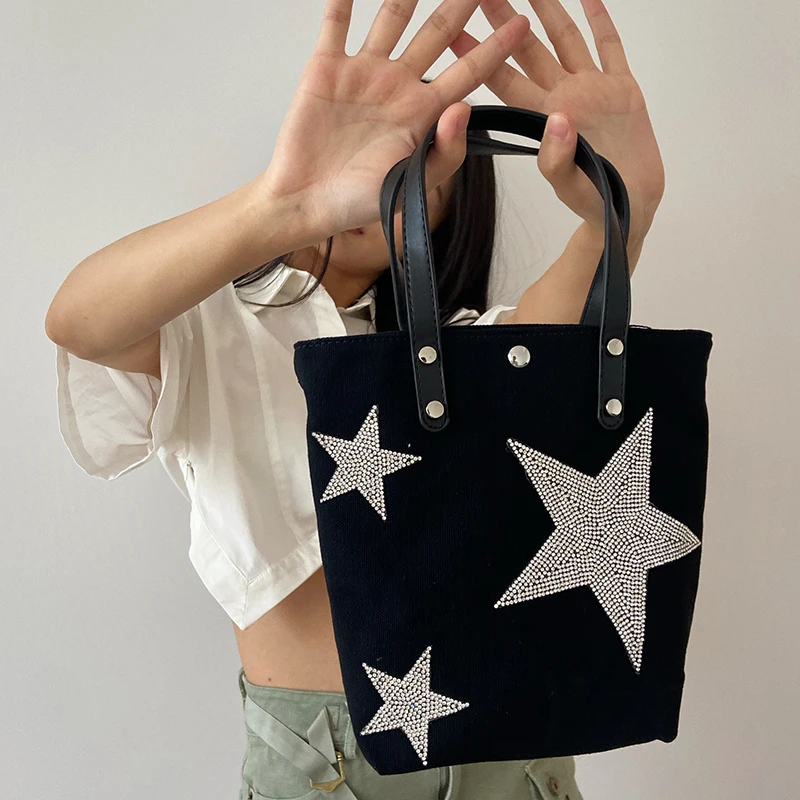 Luxury Bags Denim - Modne damskie torebki jeansowe luksusowe z