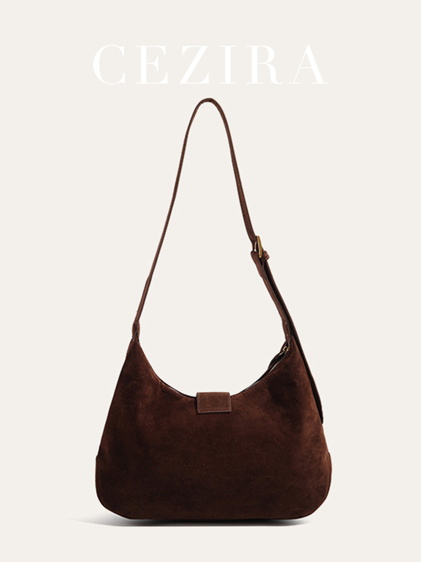 Torebka damska ze sztucznego z – Half Moon Bag Suede recenzja i cena