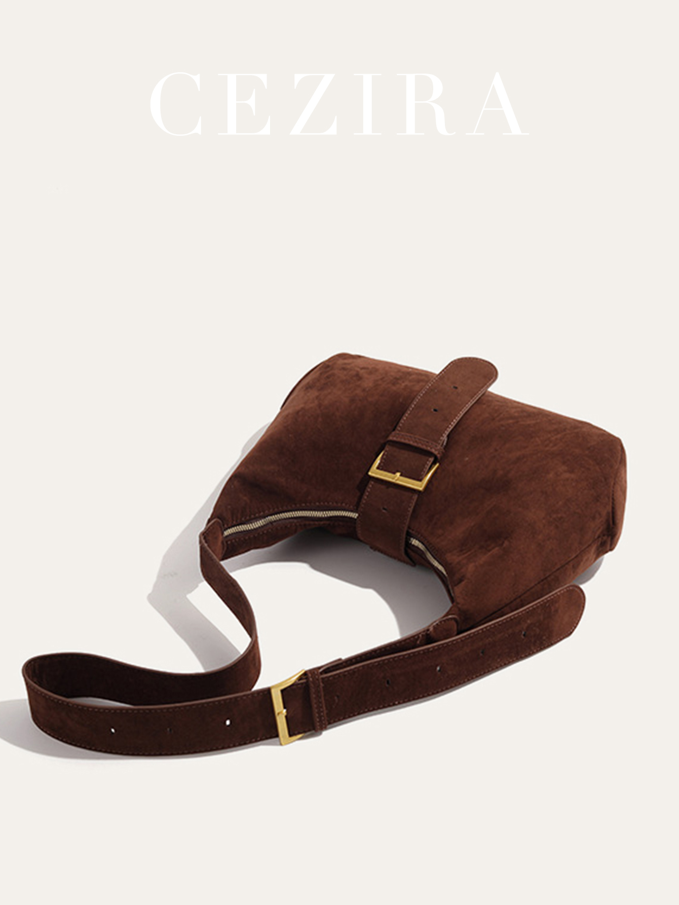 Torebka damska ze sztucznego z – Half Moon Bag Suede recenzja i cena