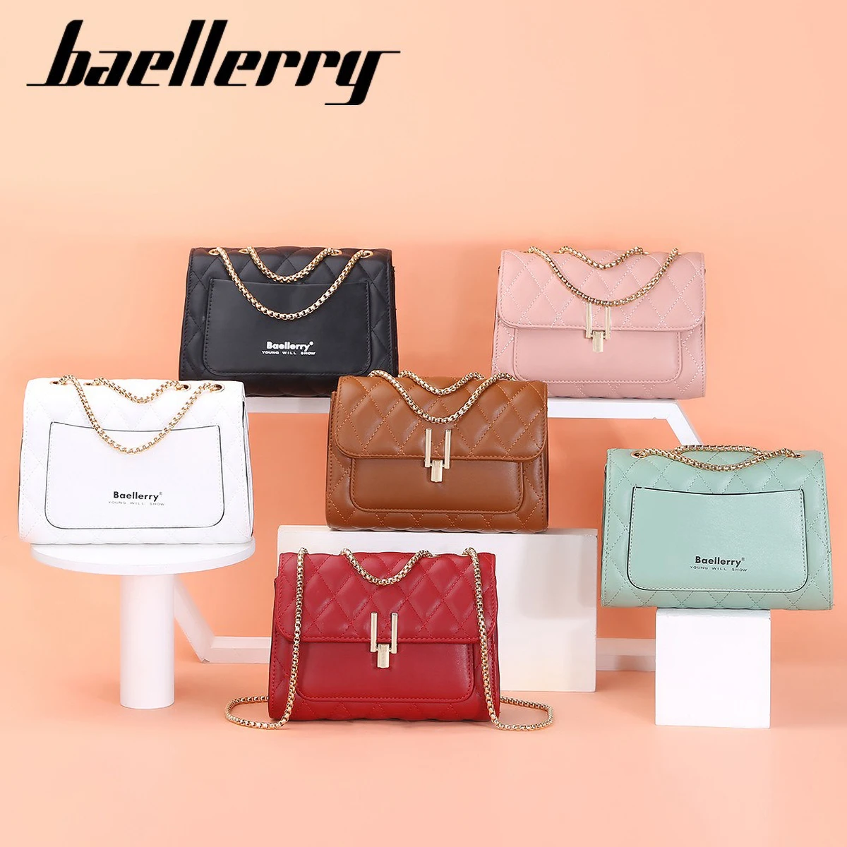 Torebka damska Baellerry, mała – Chain Crossbody Quilted recenzja i cena