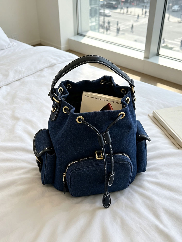 Damski plecak w kolorze denim  – Luxury Bags Denim recenzja i cena