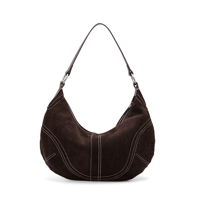 Torebka pod pachę z zamszu byd – Half Moon Bag Suede recenzja i cena