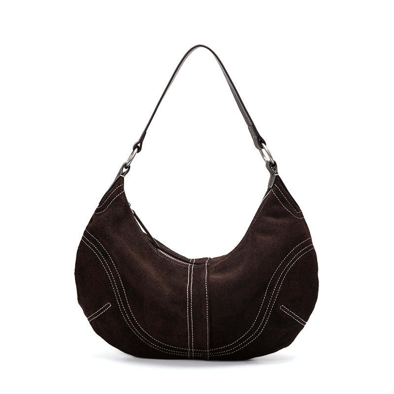 Torebka pod pachę z zamszu byd – Half Moon Bag Suede recenzja i cena